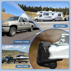 Trailer Hitch Lock, Universal Size Fit 1-7/8", 2",2-5/16" or 48mm, 51mm,and 59mm Couplers, Zinc Alloy, for Vehicles, Trailers,RVs(Black)