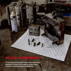 Oil Absorbent Pads Roll | 16"x20" Oil-Only Spill Mat 100-Pack | Industrial Spill Control for Oil & Fuel(24 Gal/Box) | Repels Water Absorbing Rolls
