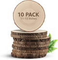 Large Wood Slices for Centerpieces – Wood Centerpieces for Tables, Rustic Wedding Centerpiece, Natural Wood Slabs, Thin Slices, 11-13 inches (10 Pack)