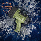 BUYSIGHT Rechargeable Spotlight Flashlight,1000000 Lumen Hand held Spot Lights Waterproof led Flashlight Hunting Lamp with red Filter (Matcha Green)