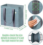 VENO 2-4 Pack Reusable Grocery shopping Bags, Small Tote Bag w/Handle Hard Bottom, Heavy Duty, Foldable Carrier