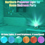 RICHMYC Ocean Wave Projector Light, 16 Colors Gradual Rotating Water Lamp with Remote Control, Beach Decor Sea Themed Northern Lights Projector for Office Bedroom Bar Restaurant(Wood)