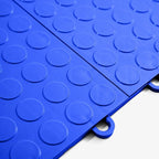 IncStores FlooringInc's Nitro 12"x12" Snap-Together Garage Flooring Tiles, Non-Slip Interlocking Plastic Floor Mat, Garage Organization & Storage, Coin Pattern, Shelby Blue, 52 Tiles, 52 Sq/Ft