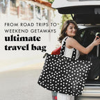 Fit & Fresh Large Beach Bag for Women - Extra Large Travel Tote With Pockets