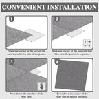 20" X 20" Carpet Tiles, Carpet Squares, 24 Tiles/64.5 Sq.Ft per Box, Floor Carpet Tiles for Home Office Industry, Light Grey