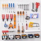 FRIMOONY Peg Board Organizer Accessories, Pegboard Hook Locks, Bins, for Organizing Pliers, Wrenches, Screwdrivers, 333-Piece