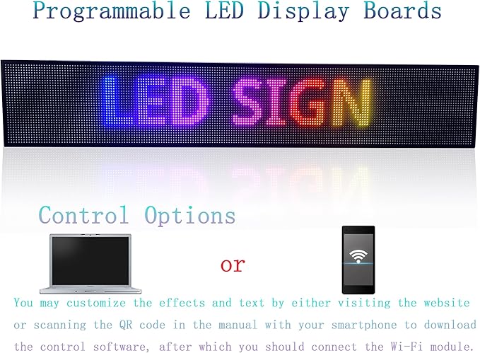 P10(77" * 14") Digital Led Car Signs For Window Matrix Panel Screen Panel Ticker Message Board Message Board Display Menu Board Electronic Board For Business