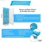 KatchOn, XtraLarge, Wavy Blue Foil Fringe Curtain - Pack of 2 | Foil Fringe Backdrop for Blue Christmas Decorations | Wavy Streamers for Winter Decorations, Birthday, Under The Sea Party Decoration