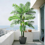 Big Faux Tropical Trees Tall Artificial Palm Tree Indoor Outdoor Realistic Floor Plants Large Fake Plant for Home Living Room Office Decor Porch Outside Patio arboles para Modern Farmhouse decoracion