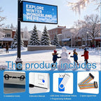 P6(40" * 17") Digital Programmable Scrolling Led Sign Scrolling Outdoor For Business message Board Display Screen Electronic Menu Board Wifi Control Word Light