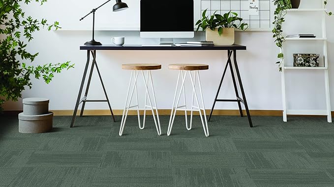 Mohawk Elite 24" x 24" Berber (Loop pile), 0.1" Pile Height, Carpet Tile, Nylon Fiber, Sandpiper Color, (24 Tiles), (96 sqft/carton)