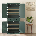 ARTPOWER 72" Tall Kitchen Pantry Storage Cabinet with Drawer and Adjustable Shelves, Pantry Cabinet for Kitchen, Bathroom or Hallway, Green