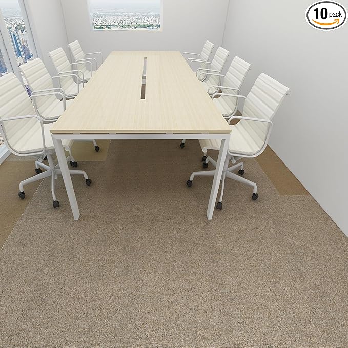 16-Pack 20"x20" Carpet Tiles, Non-Adhesive Soft Padded Floor Squares with Seamless Look for Home, Office, Indoor & Outdoor Use (43 Sq Ft) (J1)