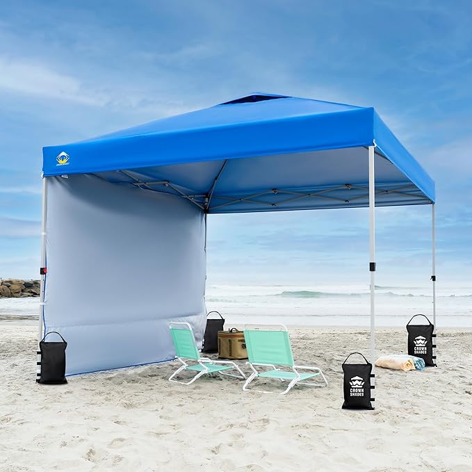 CROWN SHADES Sand Bags for Canopy Legs (150 LBS) Sandbags for Weight, Canopy Weights, Pop Up Tent Weights Bags, Black (Unfilled)