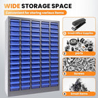 75 Drawers Alloy Steel Nut and Bolt Organizer, Parts Cabinet with Adjustable Shelves and Label Stickers, Bolt Organizer for Nuts Bolts Parts Screws Small Items