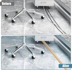Floor Cord Covers for Wires 3.3FT Cable Hider Wire Cover Self Adhesive Cord Hider Floor for Offices, Homes, Workshops, Warehouses Cable Cavity 0.39" W x 0.27" H