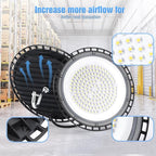 20 Pack 100W UFO Led High Bay Light Fixture,5000K Daylight Commercial Shop Bay Lighting,120VAC,15000LM,[450W MH/HPS Equiv.] US Plug Area Lighting for Warehouse/Barn/Gym/Factory/Workshop