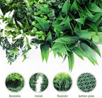 Boshen Artificial Grass Wall Panels, 2 Pack 40“x40” Boxwood Hedge UV Protected Greenery Privacy Grass Wall Decor Indoor Outdoor Wedding Garden Decor