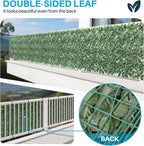 Patio Paradise 4'x18'-1Pc Faux Ivy Fence Privacy Screen Artificial Greenery Wall Backdrop,Fake Grass Wall Panels for Outside Apartment Balcony,Vine Leaf Decor for Outdoor Patio Chain Link