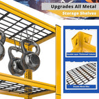 REIBII 72''H Garage Shelving 3010 LBS Storage Shelves Adjustable Metal Shelving 5 Tier Metal Shelves for Storage Industrial Shelf for Kitchen Pantry Warehouse Basement 72" HX35.5 WX16 D, 3 Pack