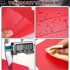 Facmogu 20PCS Vinyl Record Dividers, Upgrade Thicker Vinyl Record Separators, 33RPM Plastic Vinyl Record Divider Card, Blank Writable DIY Vinyl LP Album Separators for Vinyl CD, DVD Organization - Red