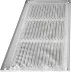 Repa Market 12x6 Inch Air Vent Cover/Galvanized Steel Louvered Grill Cover with Mesh Screen/Wall or Ceiling Vent/Durable Flush Mount HVAC Register for Indoor and Outdoor Ventilation