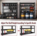 Heavy Duty Storage Shelves Unit, Adjustable Metal Garage Shelving,4200LBS Garage Storage Industrial Shelves,Storage Racks,Steel Shelf Suitable for Shop,Warehouse,Basement
