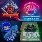 Custom LOGO Neon Sign, Personalized LED Business Logo with UV Printed, Personalized Neon Logo Light Up Sign for Business, Large Dimmable/RGB Customize Picture Logo for Studio Spa Nail Bar Shop Decor