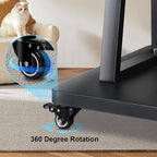 Smart Board Stand with Wheels,Height Adjustable Mobile Rolling Stand for Classroom & Office, Holds up to 300lbs, Whiteboard Portable Cart on Wheels (for 43-65 Inch Smart Board)