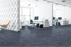 Mohawk Elite 24" x 24" Berber (Loop pile), 0.08" Pile Height, Carpet Tile, Nylon Fiber, Navy Color, (24 Tiles), (96 sqft/carton)