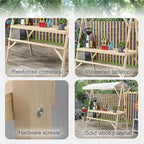 Outdoor Vendor Cart, Wooden Lightweight Farmers Market Stalls/Concession Stand Booths, Foldable Vendor's Stall, Portable Food Display Stand for Market(Purple,150 * 60 * 200cm)