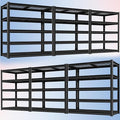PrimeZone 72" H Heavy Duty Garage Shelving 2500 LBS 5 Tier Heavy Duty Storage Shelves Adjustable Industrial Metal Wire Shelf Unit for Garage,Basement,Pantry,Warehouse,Commercial,48" WX24 DX72 H 6Pack