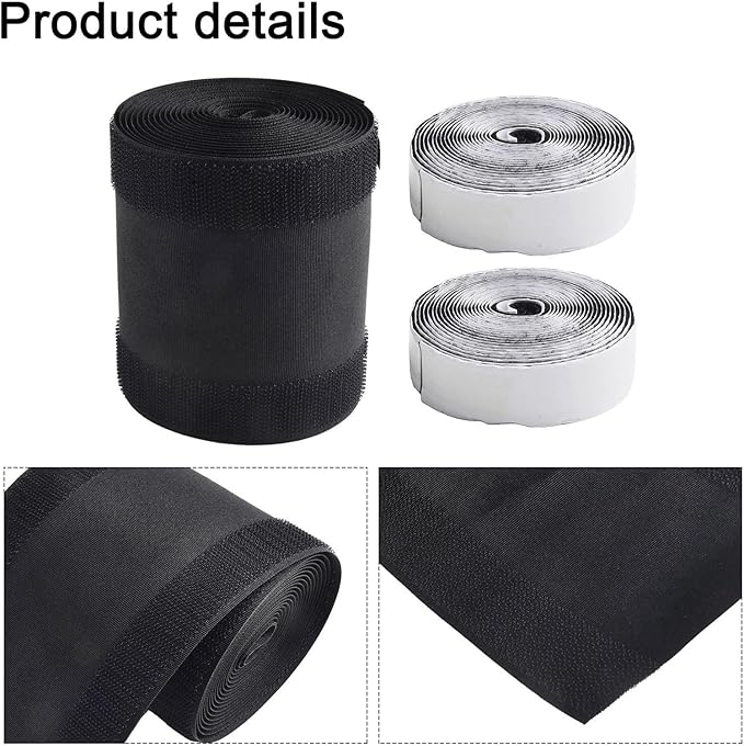 Floor Cable Cover Protector 3 Meters Wire Management System for Office Carpet Polyester Cord Organizer Black(Type A)