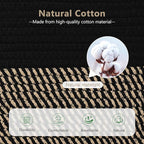 Cotton Rope Basket, Storage Baskets with Handle, 15x10x9 Inch Woven Basket for Shelves, Laundry, Towels, Clothes, Books, (Black Brown 3 Pack)