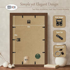 VCK 12x18 Picture Frame 5 Pack, Brown Wood Poster Frame, Exclusive Wood Grain, Wall Hanging
