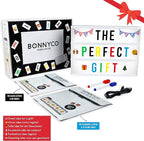 BONNYCO Cinema Light Box with 400 Letters, Symbols, Emojis, 2 Markers and USB. Led Light Box Home Decor, Room Decor. Cinema Led Sign Letters Board, Novelty Gifts Christmas, Birthdays. Marquee Lightbox
