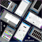 Led Sign Custom Programmable Scrolling Outdoor Digital For Business Matrix Panel Electronic Message Board Display Screen Waterproof Ip65 Wifi/App Control 96x32 Rgb Matrix, 39"X14"