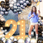 3FT Marquee Numbers, Light Up Numbers 8 for 8th 18th 48th Birthday Decorations, Big Numbers for Party Decorations, Large Light Up Numbers for Party Decor DIY Pre-Cut Foamboad Mosaic Numbers