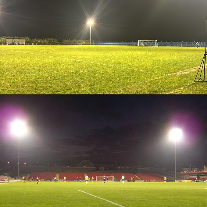 1000W LED Flood Lights,4200 watt Equivalent 98000LM Super Bright Outdoor LED Arena Lights 85-265V IP66 Waterproof 6000K Daylight Commercial Lighting for Stadium, Backyard, Parking Lots etc