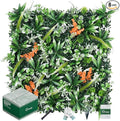 20"X20" Artificial Boxwood Panels, 8PCS Grass Wall Hedge Panels UV-Protected Greenery Privacy Hedge Screen, Grass Backdrop Wall for Indoor Outdoor Patio Balcony, Party Garden Fence Decor