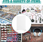 EVERHANGER Metal Pegboard Display Stand, Freestanding Tabletop Pegboard Display for Craft Shows & Fairs, 12"X16", 4pcs White