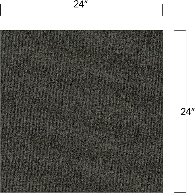 Mohawk Advance 24" x 24" Berber (Loop pile), 0.11" Pile Height, Carpet Tile, Nylon Fiber, Deep Water Color, (24 Tiles), (96 sqft/carton)