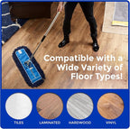Nine Forty 36" Premium Nylon Dust Mop- Heavy Duty Mop Head for Industrial, Commercial, and Residential Cleaning - Dry Floor Duster for Hardwood Surfaces and Commercial Applications - Blue