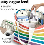 Fit & Fresh Large Beach Bag for Women - Extra Large Travel Tote With Pockets
