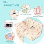 Shopping Cart Cover for Baby,2-in-1 High Chair Cover with Portable Cloth Bag,Cart Seat Pad for Babies Grocery Cushion Cover Restaurant,Suitable for All Supermarkets