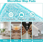 JOYMOOP 36 Inch Commercial Dust Mop for Hardwood Floors, Heavy Duty Industrial Wet Dry Mops with Telescopic Handle, Includes 5 Microfiber Mop Pads