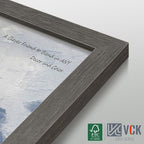 VCK 14x24 Frame 5 Pack, Gray Solid Wood Picture Frame, Exclusive Wood Grain, Wall Gallery Frame