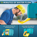 8 Gallon Portable Eye Wash Station, OSHA-Approved Wall Mount Emergency Eyewash Station, 13-Min Continuous Rinse Eye Washing Station with Dual Spray, Ansi Certified First Aid Eye Wash Units