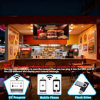 Programmable LED Sign for Business,P3 Outdoor Digital Electronic Message Board with WiFi Control, Scrolling Display Screen for Store Advertising, 40"x17"