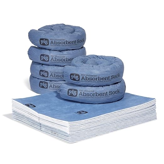PIG Water Absorbing Kit - 10-Gallon Absorbency per kit - Blue - PM50491